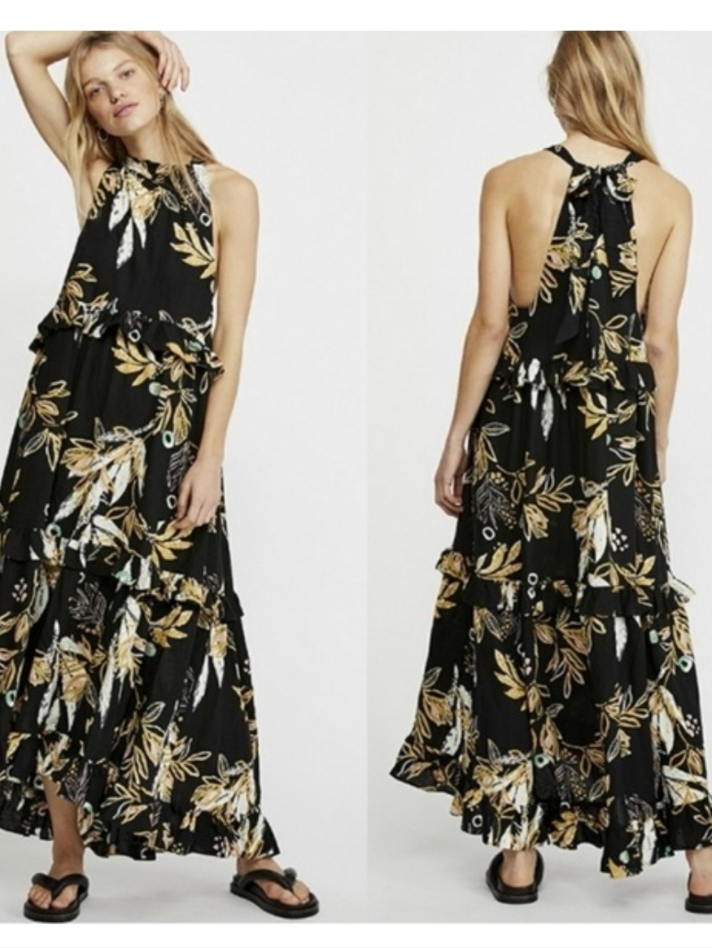 Free People Anita Tiered Maxi Dress